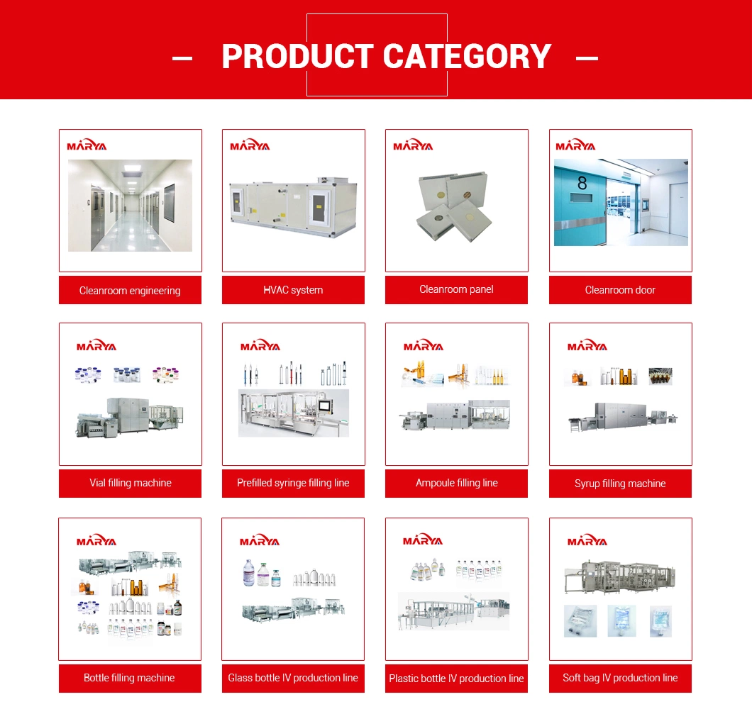 Marya Pharmaceutical Plastic Highly Capacity Prefilled Syringe Filling Machine Assembling Bottle Liquid Filling Sealing Production Linkage Machine